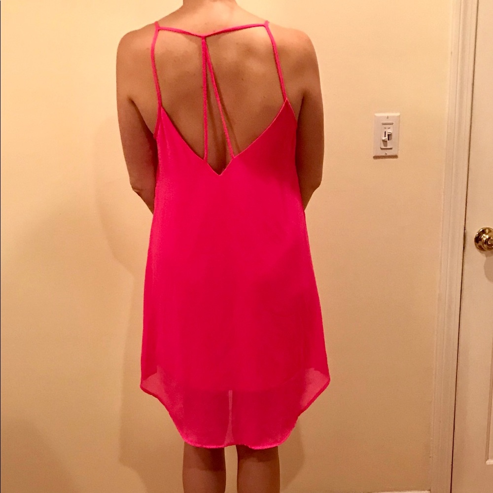 Sexy summer pink dress
